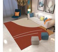 Xiaosua Tapis D’Exterieur Moquette Roux-Brun. activité Bebe 120x160CM Moderne et Minimaliste. Rectangle dentree Maison Interieur Decoration Salon