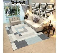 Xiaosua Tapis Porte Entree Interieur deveil Bebe Garcon Bleu 170x240CM Gris Facile d'entretien paillasson Enfant Chambre Chemin Couloir