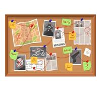 Xiaoterna 1,5x1m Fond détective Fond Photographique pour Suspects de Crime dans Un Dessin animé Mission Top secrète Décoration fête d'espionnage mystérieuse avec Indices et preuves de Crime