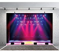 Xiaoterna 2,2x1,5m Toile de Fond pailletée pour Concert Fond de scène coloré pour Photographie Toile de Fond pour Concert et Spectacle de Musique Live Décoration de fête pour Enfants et Adultes