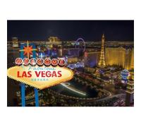 Xiaoterna 2,5x1,8m Toile de Fond Las Vegas Fabuleux Casino de Las Vegas Vue Nocturne de la Ville Fond Photographique Casino de Las Vegas Scénario de Nuit Gratte-Ciel Panneau d'affichage en Ville