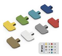 Étiquette de Câble, étiquettes de cordon XIAOXI, étiquettes de fil et étiquettes de fil pour la gestion et l'identification des câbles - 20 pièces (Multicolore)