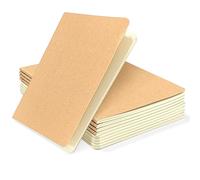 xiaoxianxian Lot de 10 Carnet A5, Cahier Page Blanche (34 Feuilles), Cahier Feuille Blanche pour École, Bureau, Voyage, Dessin et Graffiti