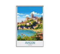 xiaoxiaoshen Impression sur toile murale avec avignon France Travel Gift for Av - Décoration murale pour chambre à coucher et salon - 50 x 75 cm