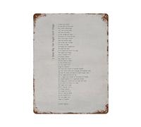 xiaoxiaoshen Poster vintage en métal avec inscription « I Know Why The Caged Bird Sings » de Maya Angelo - Décoration d'intérieur moderne - 40 x 30 cm