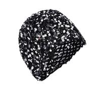XIAOXIAOYU Bonnet ajouré - Élastique Paillettes - Femmes Crâne Bonnet Bonnet Bonnet, pour Les Festivals de Musique, Les trajets en Voyage, Les Rencontres, Les réunions de Famille, Petite