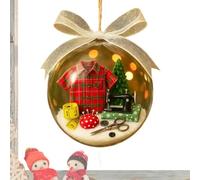 XIAOXIAOYU Boule à neige pour sapin de Noël - Ornements de couturière - Décoration de sapin de Noël - Décorations de fête saisonnières pour les amateurs de matelassage, les couturiers, les femmes, la