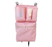 XIAOXIAOYU Caddies pour poussette, organiseur de poussette en tissu Oxford imperméable avec porte-gobelet, accessoires de poussette de voyage pour couches, vêtements, biberons, jouets, rose, Refer to
