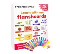 XIAOXIAOYU Cartes Éclair Lettres et Chiffres | Jeu de 100 Cartes Éducatives pour Tout-Petits | Outil d'apprentissage Interactif Mots et Nombres pour Maternelle et Maison dès 1 an