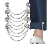 XIAOXIAOYU Clip magnétique pour chaîne de chemise pour vêtements de femme - 4 pinces magnétiques pour foulards hijab - Pour chemises, manches, jupes, robes et pantalons, Siehe Beschreibung, Voir