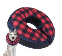 XIAOXIAOYU Collier souple et réglable en forme de donut pour chien, collier anti-léchage pour chien de petite, moyenne et grande taille