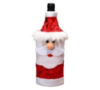 XIAOXIAOYU Housses pour bouteilles de vin de Noël, décoration de Noël, robe de bouteille, accessoires de vin, décoration, exquise pour restaurant, les personnes âgées, Voir description, Voir
