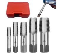 XIAOXIAOYU Jeu de tarauds | 5 tarauds manuels pour installations sanitaires - Accessoires de coupe de mécanicien - Outil de filetage de précision pour les débutants