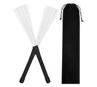 XIAOXIAOYU Lot de 2 brosses à tambour rétractables - Accessoires pour instruments de musique - Avec sac à cordon pour salle de classe, concert