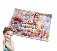 XIAOXIAOYU Lot de chouchous pour cheveux colorés - Accessoires pour cheveux pour filles - Accessoires pour filles - Ensemble élastique coloré - Accessoires de queue de cheveux colorés pour fête