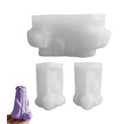 XIAOXIAOYU Moules Fantôme en Silicone,Moules En Silicone Pour Bougies Fantômes En Époxy - Accessoires de Fête Halloween pour Artisanat Cire Résine Plâtre Savon Fêtes Artistiques Créatives