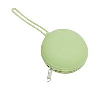 XIAOXIAOYU Pochette à fermeture éclair en silicone, étui porte-sucette en silicone, Sac de rangement rond portable en silicone pour voyage, Petit sac de rangement en silicone avec fermeture éclair et