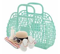 XIAOXIAOYU Pochette en Gelée, Enfant Pâques, Cabas Réutilisable Accessoire Tendance pour Femmes, et Fille pour Concert, Mariage, Plage, Événements en Extérieur