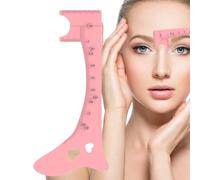 XIAOXIAOYU Pochoir à sourcils, règle de mappage des sourcils - Guide d'eyeliner en silicone souple - Règle de modelage des sourcils, aide au maquillage des yeux, outil de mesure des sourcils pour