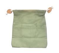 XIAOXIAOYU Sac de nourriture pour champignons, cueillette de fruits, sac banane pliable avec cordon de serrage, sac de chasse aux champignons portable pour voyage, camping, randonnée, Vert armée