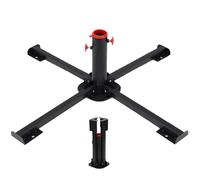 XIAOXIAOYU Support de sapin de Noël | Base pliable pour sapin de Noël - Accessoires de sapin de Noël - Support de rechange en métal - Pied de support pour arbre de jardin, cour, jardin
