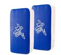 xiaoxiaozhijia Punching Pad PU Leather Hand Pad Kick Shield Punch Bag for Kickboxing Thai Boxing Karate UFC MMA (Visage Bleu)