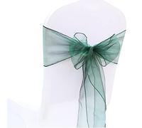XIAOXIN 50 PCs/lot Chaise de Mariage décoration Organza Chaise Ceintures Noeud Bandes Chaise arcs pour pour fête de Mariage Banquet événement Chaise décors