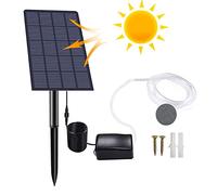 Xiaoxin Bassin Solaire, Pompe À Air D'aérateur D'oxygénateur À Énergie Solaire 2,5 W, Kit Pompe À Air À Énergie Solaire, Pompe À Oxygène À Eau À 3 Modes Fonctionnement