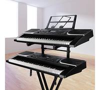 Xiaoxin Clavier Double Universel - Support d'orgue électronique deuxième Niveau | Support portatif d'instrument Musique Piano avec la Taille réglable