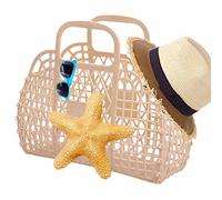 Xiaoxin Jelly Purse, Sac fourre-Tout en gelée, Jelly Beach Bag, Beach Basket Tote, Plastic Beach Tote, pour Toddler Kids Halloween Bridal Easter Basket