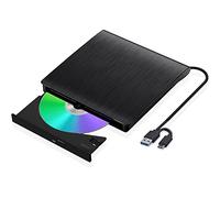 XIAOXIN Lecteur CD DVD ExterneUSB 3.0, Graveur Enregistreur DVD Externe Ultra Slim Portable pour PC, Ordinateur Portable, Macbook, Compatible avec Windows 10 8 7 XP Vista Mac OS