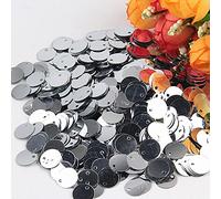 XIAOXIN Paillette Sequin 10mm 15mm 20mm 25mm Grand Trou Plat Rond Bord Paillettes Lâches pour Carfs Enfants Danse DIY Décoration Lentejuela 10g