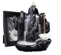 Xiaoxin - Porte-encens Cascade Fait Main en Céramique, Porte-encens Cascade, Excellent Cadeau pour Le Yoga au Bureau à Domicile