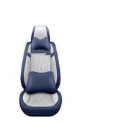 XIAOYANS Housse Siège Voiture Universelle pour Chevrolet pour Cruze pour Blazer pour Captiva pour Camaro pour Aveo pour Malibu pour Equinox Siège Cuir PU avec Soutien Lombaire 3D(H Blue 5 Seat)
