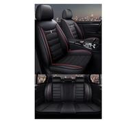 XIAOYANS Housse Siège Voiture Universelle pour Nissan pour X-Trail pour Qashqai pour Rogue Sport pour Bluebird pour Murano pour Juke pour Leaf Couverture Complète Universelle(C Black Red 5 Seat)