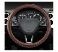 XIAOYANS Housse Volant Voiture pour Skoda pour Octavia pour Superb pour Kodiaq pour Fabia pour Kushaq pour Fabia pour Karoq pour Rapid pour Yeti Housse Volant Voiture Couvre Volant(Coffee O Shape)