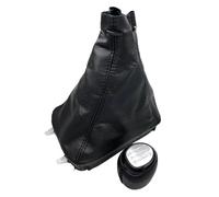 XIAOYANS Pommeau Levier Vitesse Avec Soufflet Pour SAAB 93 SS 2003-2012 Pommeau Levier Vitesse Manette Guêtre Couvercle Démarrage Accessoires Voitures(5 Speed Silver Combo)