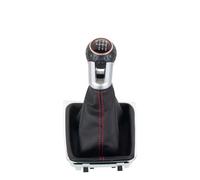 XIAOYANS Pommeau Levier Vitesse Avec Soufflet Pour VW Golf 7 A7 MK7 GTI GTD (2014-2018) - Pommeau Levier Vitesses Boîte Manuelle(Red 6 Speed)
