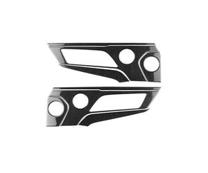 XIAOYANS Voiture L'intérieur pour Ford pour Mustang GT pour Dark pour Horse pour EcoBoost 2024 2025 LHD RHD Garniture Intérieure Panneau Haut-Parleur Porte Voiture Automotive Interior(Black Carbon)