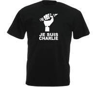 XIAOYER Je suis Charlie Hebdo Mens Funny T-T-Shirts à Manches Courtes Birthday(XX-Large)
