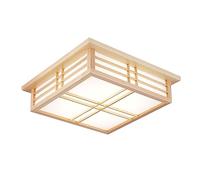 XIAOYINGU Plafonnier De Cuisine sur Îlot, Plafonnier en Acrylique Blanc, Luminosité Réglable À Proximité des Plafonniers, Plafonnier en Bois pour Placards, Cages D'escalier, Chambres À Coucher, Salon