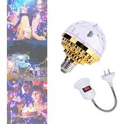 XIAOYIYI Colorful Rotating Magic Ball Light, LumièRe Boule Magique Rotative ColoréE, Lampe ScèNe Jeu de Lumiere LumièRe FêTe, Douille DAmpoule de Boule Magique Rotative Disco ColoréE