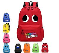 XIAOYIYI Rainbow Friends School Bag, Rainbow Friends Sac à Dos, Sac à Dos pour Enfants, Sacs Décole, Sacs à Dos de Jeu Danime, Rainbow Friends Sac à Dos Décole pour Les Fans Garçons et Filles