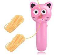 XIAOYIYI Zipstring, Zip String Jouet, Rope Launcher, ZipString Hélice avec Corde à Corde, Launcher Fun Electric Toy, Jeu de Ficelle Rope, Cats Cradle Inspirer des Jouets créatifs Pink