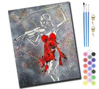 XIAOYOUQIAN Art abstrait du violon,Peinture par Numéro Adulte,Peinture Numero Débutants,Kit de Peinture Enfants Comprend des Peintures Acryliques et des Pinceaux (40 x 50 cm),Avec Cadre