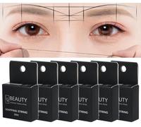 XIAOYU 10 m de ficelle de cartographie des sourcils pré-encrée, fil de marqueur de sourcil microblading, outil de mesure de ficelle de microblading PMU pour marquer les sourcils symétriques