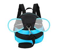 Xiaoyu abeille avec des ailes bébé marche sécurité harnais rênes enfant enfant enfant corbeille sac à dos enfant pour 3-6 ans, bleu