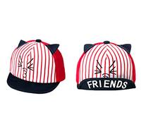 Xiaoyu bonnet de baseball pour bébés unisex, chapeau de chat pour chat pour enfant enfant enfant en bas âge, rouge