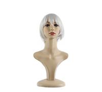 Xiaoyu cheveux courts cheveux cosplay costume fête halloween perruques - argent