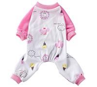 XIAOYU Chien Pyjama Éléphant Motif Confortable Chiot Chat Vêtements Doux Chien Costumes Combinaison Chemise, S